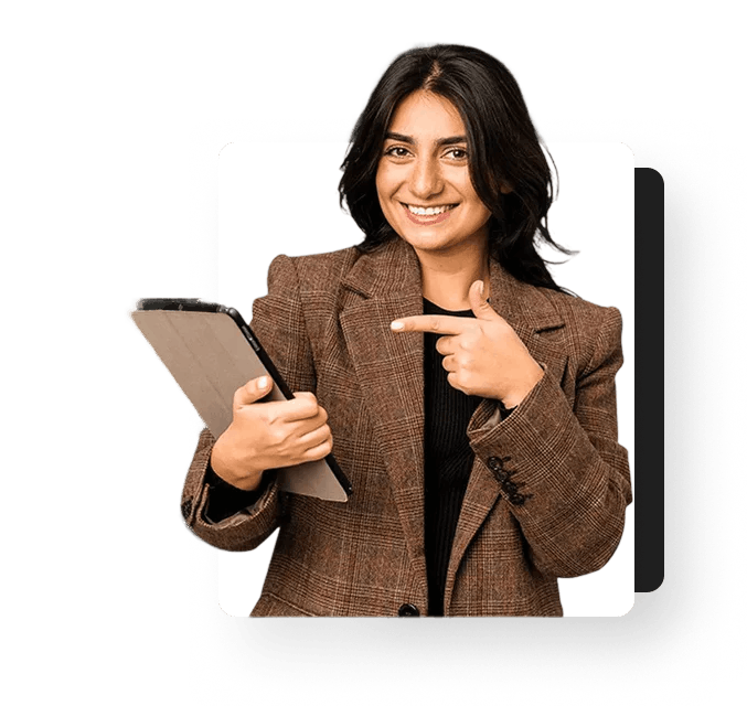 Girl with tablet